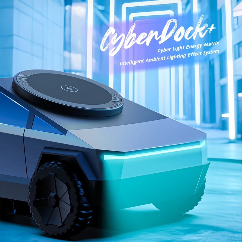 CyberDock™ 3-in-1 Wireless Charging Station with Ambient Light – For iPhone, Apple Watch & AirPods